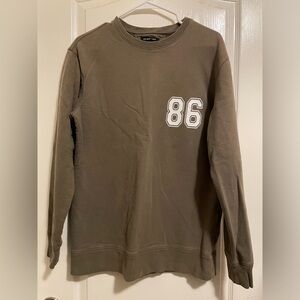 Helmut Lang Olive Crewneck Sweatshirt